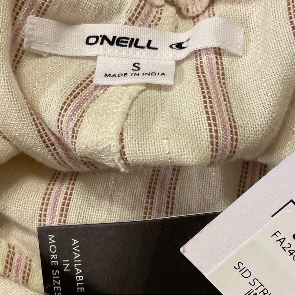 O'NEILL Sid Stripe Jumpsuit in Winter White - Picture 7 of 9